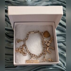 Vintage Michigan Theme Charm Bracelet